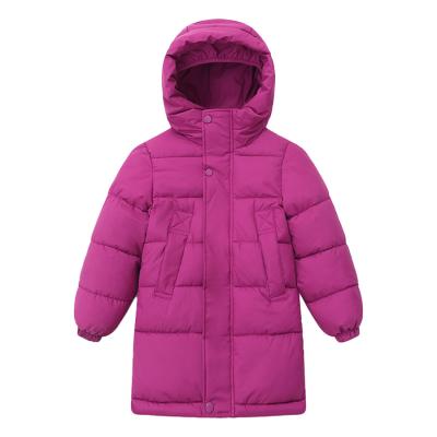 Girls Winter Pink Long Jacket