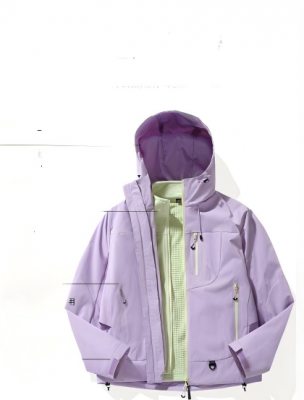 Jacket Outdoor Snow Jacket Fashionable Ski Wear Jacket   Custom Children Winter Clothes Kids Snowsuit Children Baby Suit With Hood Sports Winter Insulated Jacket Set