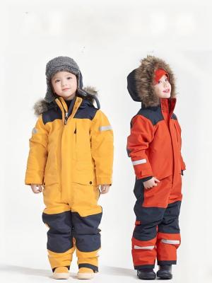 Ski  set ,ski overall ,Kid's ski overall ,Ski suit  for children, thickened, warm, windproof and waterproof cotton-padded winter outdoor wear